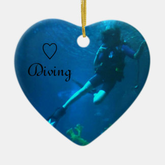 Adorno De Cerámica Buceo con escafandra - vida a zambullirse