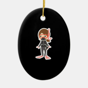 Adorno De Cerámica Buceo Me Encanta El Snorkeling Los Niños Chicas