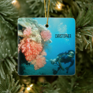 Adorno De Cerámica Buceo Personalizado