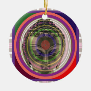 Adorno De Cerámica BUDA en la DIVERSIÓN de Guru del santo del