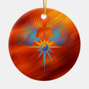 Adorno De Cerámica Buddha Star 3D