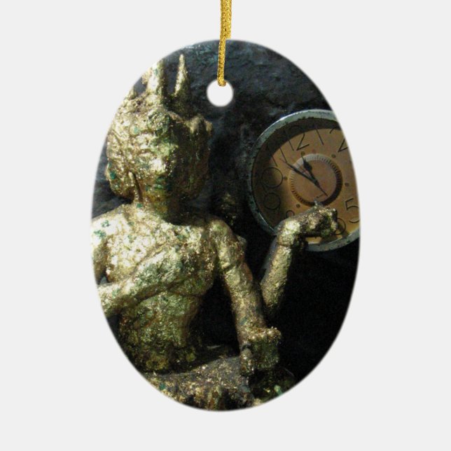 Adorno De Cerámica Buddha Time ... Thailand (Frente)