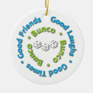 Adorno De Cerámica buenos amigos del bunco
