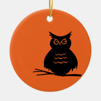 Adorno De Cerámica Búho de Halloween