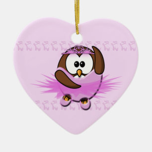 Adorno De Cerámica búho de la bailarina