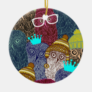 Adorno De Cerámica Búho en la corona