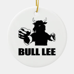 Adorno De Cerámica Bull Lee