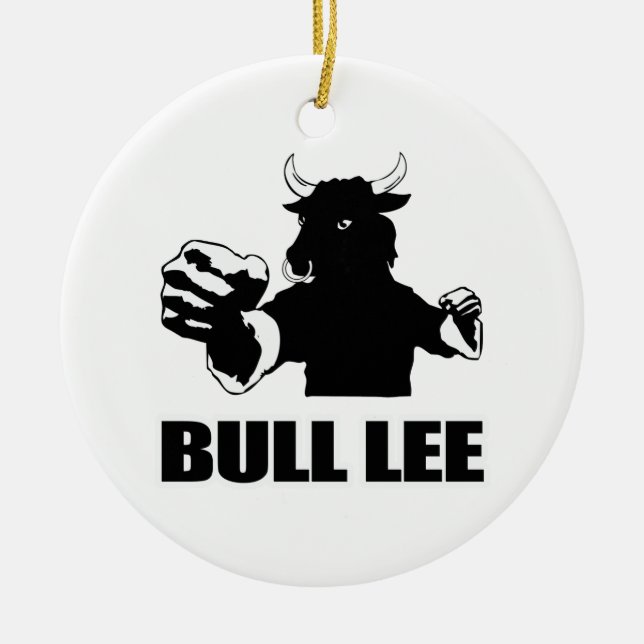 Adorno De Cerámica Bull Lee (Frente)