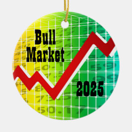 Adorno De Cerámica Bull Market 2025