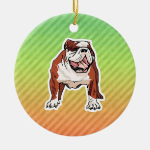 Adorno De Cerámica Bulldog