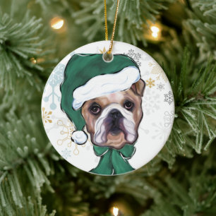 Adorno De Cerámica Bulldog