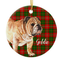 Bulldog de acuarela personalizado