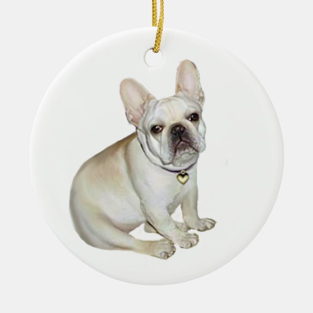 Adorno De Cerámica Bulldog francés (A) (Frente)
