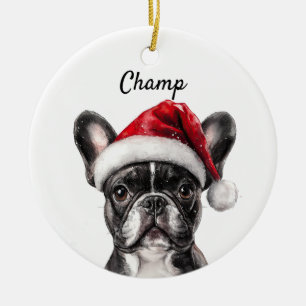 Adorno De Cerámica Bulldog Francés Personalizado