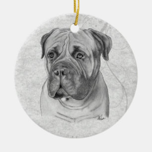 Adorno De Cerámica Bullmastiff