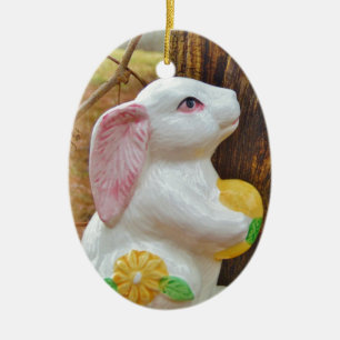 Adorno De Cerámica Bunny de Pascua