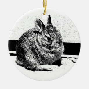 Adorno De Cerámica Bunny Ornament