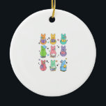 Adorno De Cerámica Bunny Reading Books Easter Day Librarian Teacher B<br><div class="desc">Bunny Reading Books Easter Day Librarian Teacher Book T-Shirt</div>