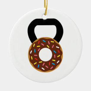 Adorno De Cerámica Buñuelo Kettlebell