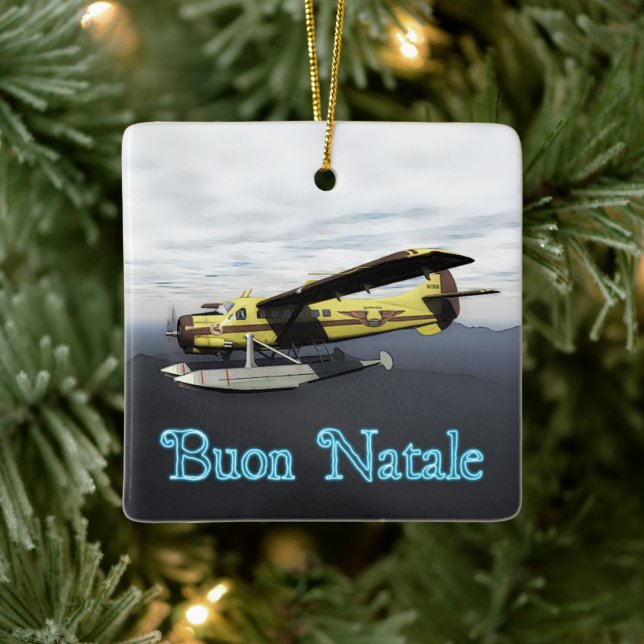 Adorno De Cerámica Buon Natale - de Havilland DH3-C Otter (Árbol)