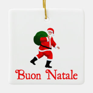 Adorno De Cerámica Buon Natale - Santa Claus