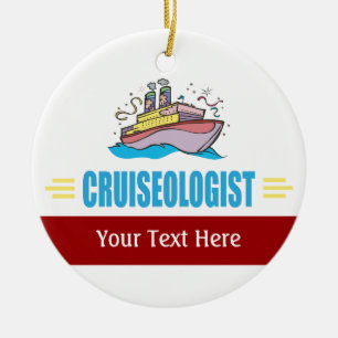 Adorno De Cerámica Buque de crucero divertido