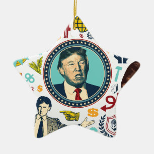 Adorno De Cerámica burdo donald trump