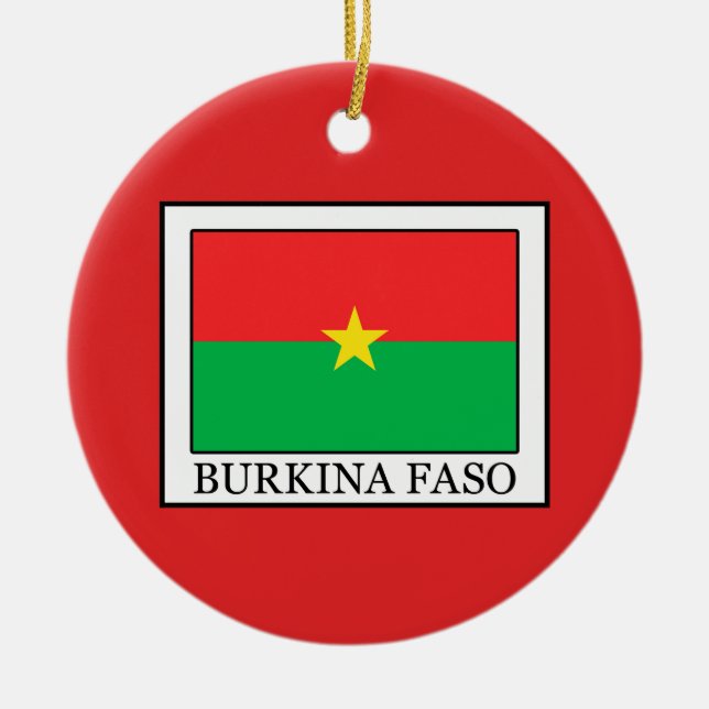 Adorno De Cerámica Burkina Faso (Frente)