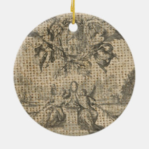 Adorno De Cerámica burlap vintage religioso cielo victorioso