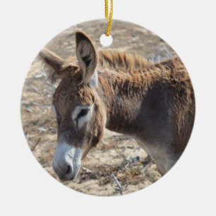 Adorno De Cerámica Burro adorable