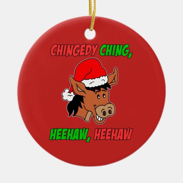 Adorno De Cerámica Burro italiano del navidad (Frente)