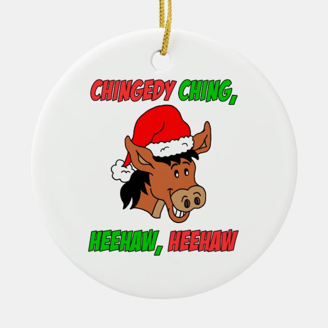 Adorno De Cerámica Burro italiano del navidad (Frente)