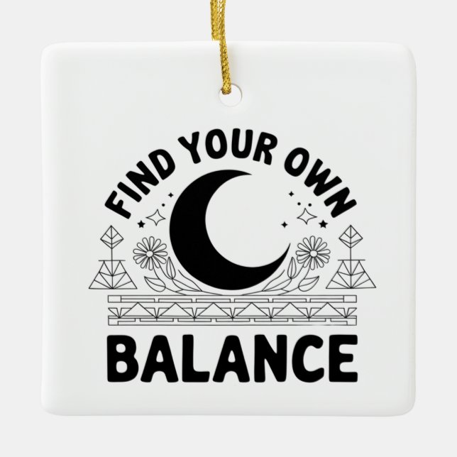 Adorno De Cerámica Buscar su propio saldo (Anverso)