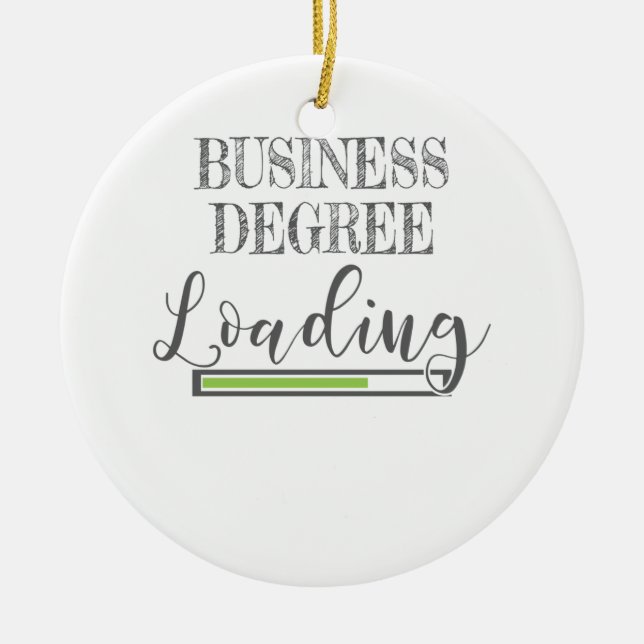 Adorno De Cerámica Business School Student Gift Business Degree Loadi (Frente)