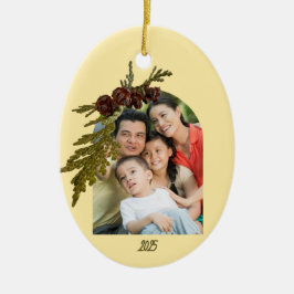 Adorno De Cerámica Butter Yellow Fern Photo