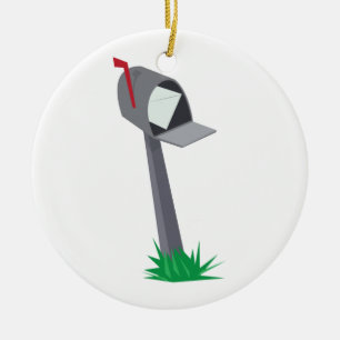 Adorno De Cerámica Buzón inclinado