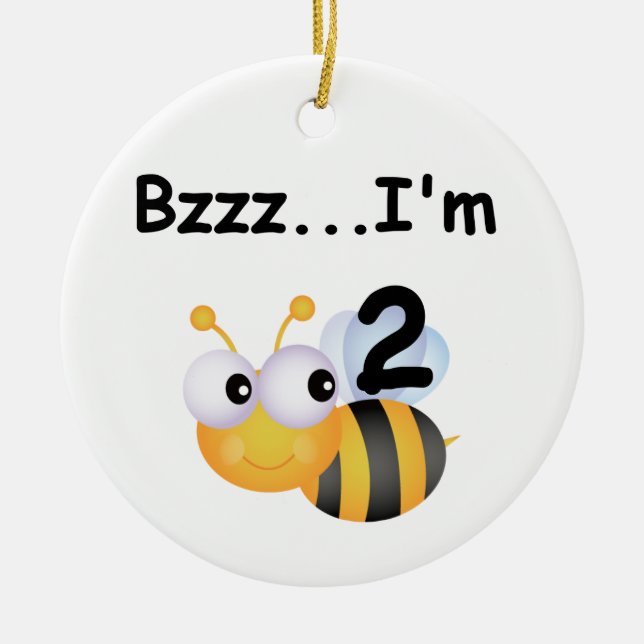 Adorno De Cerámica Buzz Bumblebee camisetas y regalos de cumpleaños (Frente)
