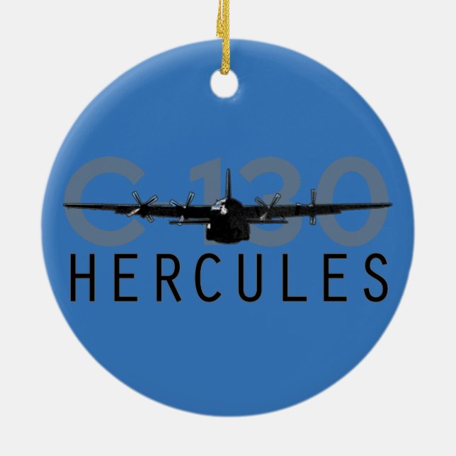 Adorno De Cerámica C-130 Hércules (Atrás)