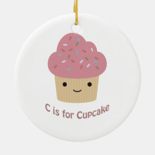 Adorno De Cerámica C es para pastelito