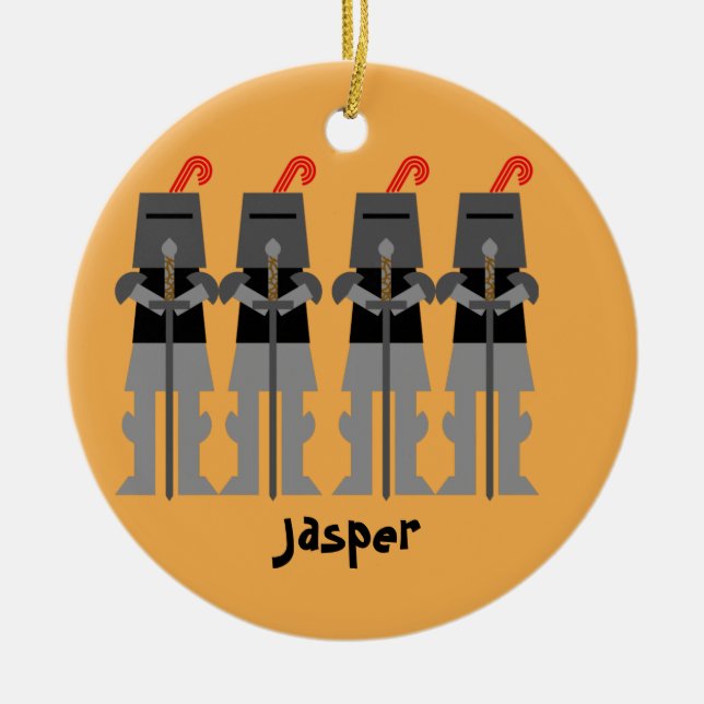 Adorno De Cerámica Caballeros (Frente)