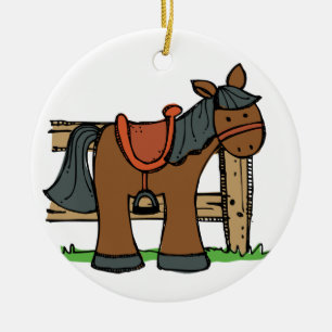 Adorno De Cerámica Caballo