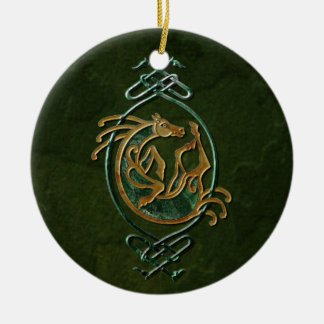 Adorno De Cerámica Caballo céltico Knotwork - piedra