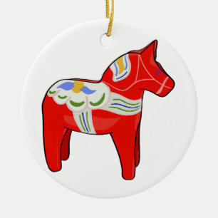 Adorno De Cerámica Caballo dalecareño