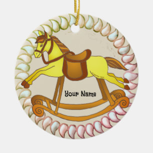 Adorno De Cerámica Caballo de Balanza
