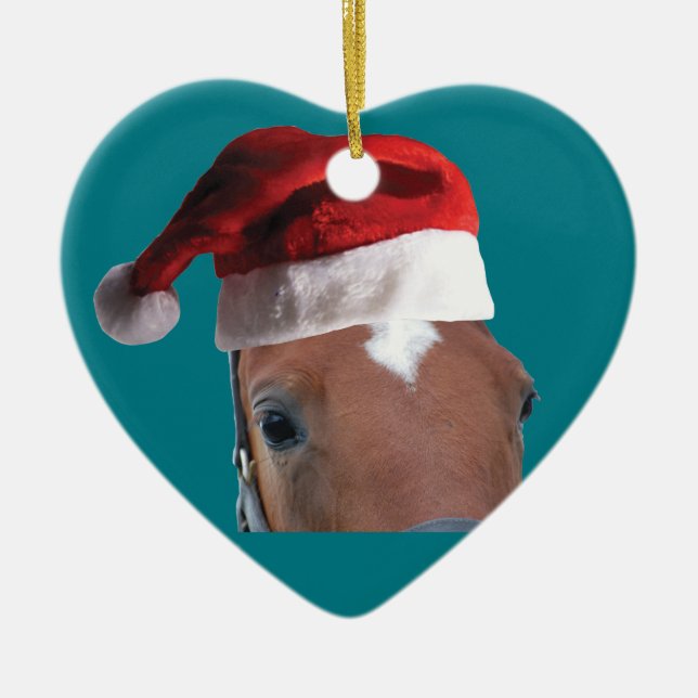 Adorno De Cerámica Caballo de navidades (Frente)
