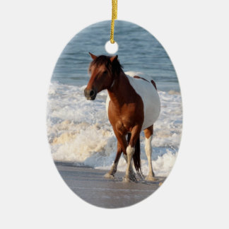 Adorno De Cerámica Caballo de playa Sunset