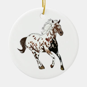 Adorno De Cerámica Caballo del Appaloosa