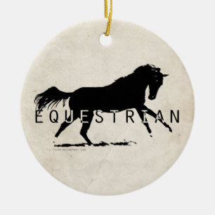 Adorno De Cerámica Caballo ecuestre