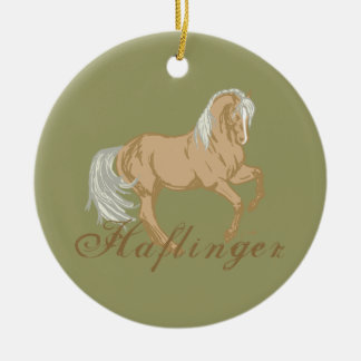 Adorno De Cerámica Caballo Haflinger