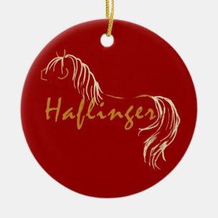 Adorno De Cerámica Caballo Haflinger